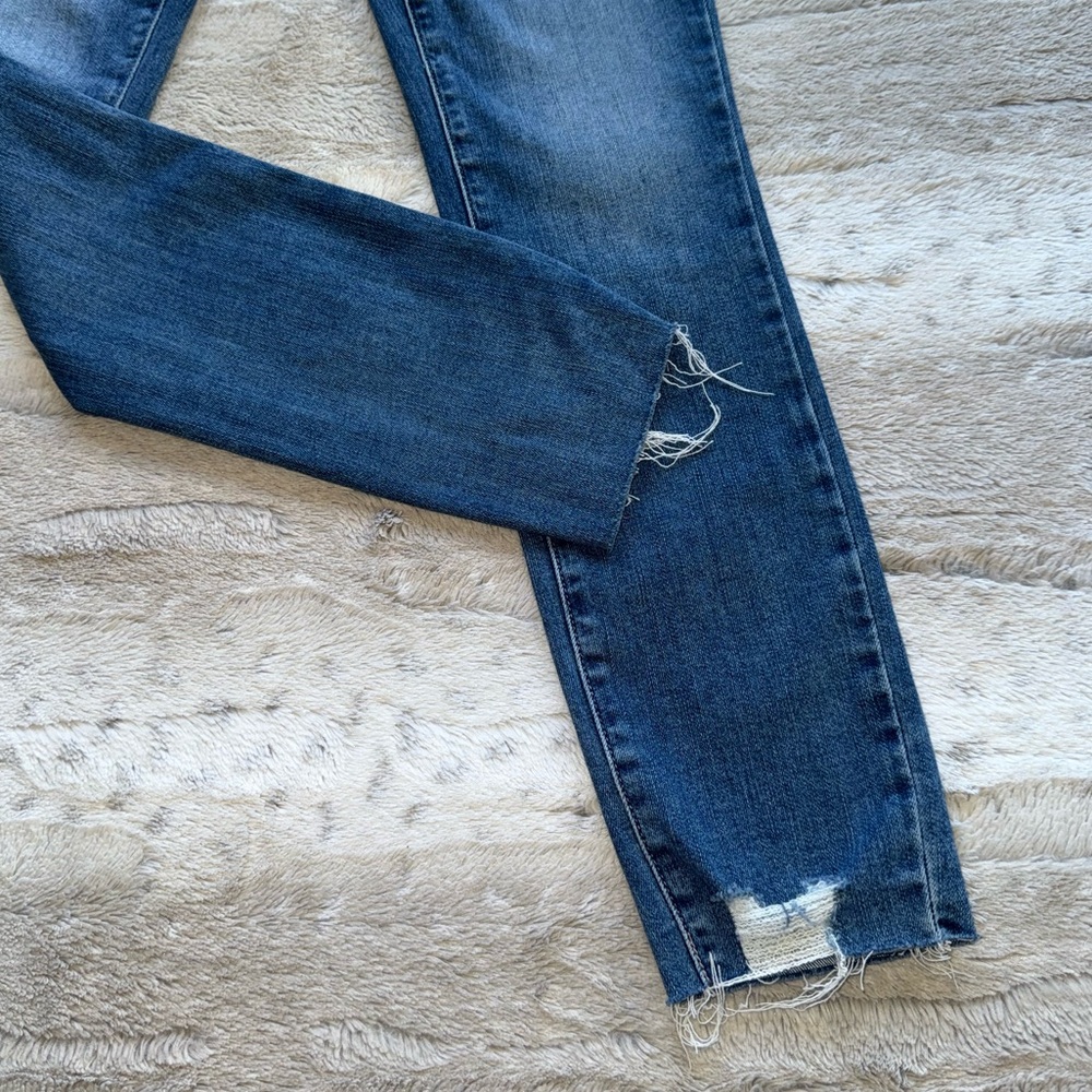 NWT PAIGE Verdugo Distressed Ankle Skinny Jeans in Flo Destructed Size 26 - Picture 8 of 15